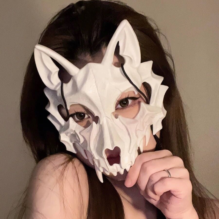 Halloween Second Dimension Half Face Mask