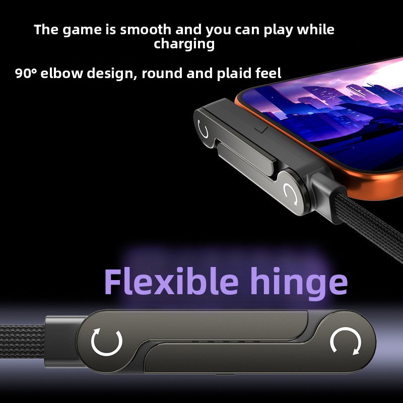 240W Fast Charging Data Cable with Phone Holder for Mobile Gaming