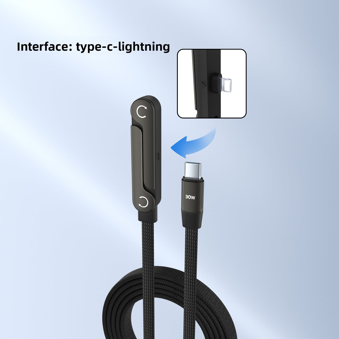 240W Fast Charging Data Cable with Phone Holder for Mobile Gaming