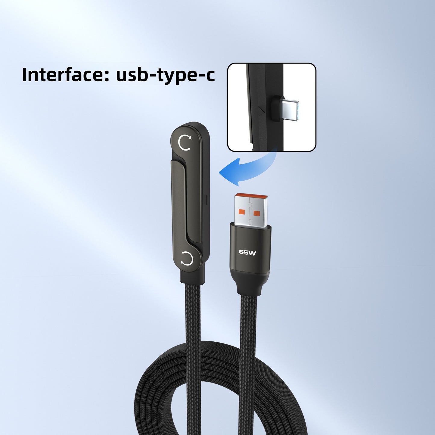 240W Fast Charging Data Cable with Phone Holder for Mobile Gaming