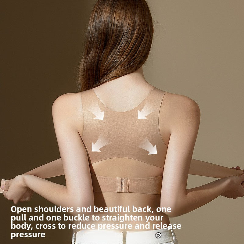 Women Front Closure Posture Correction Shaping Bra Sports Underwear