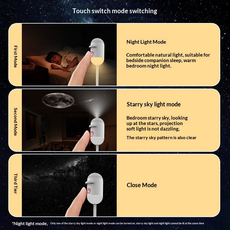 Projection Night Light USB Ambiance Starry Sky Lamp