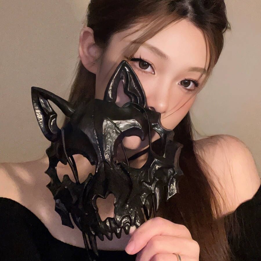 Halloween Second Dimension Half Face Mask