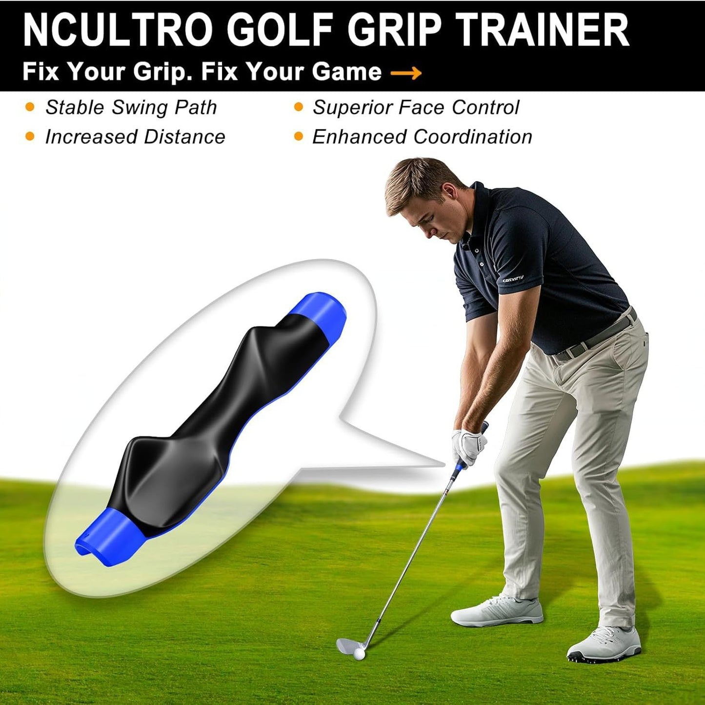 Golf Grip Corrector Swing Practice Trainer